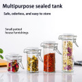 Sealed Transparent Glass Jar Kitchen bottle